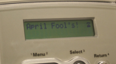 April Fools!