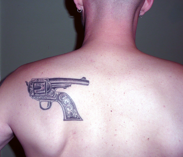 Reverse Revolver Tattoo